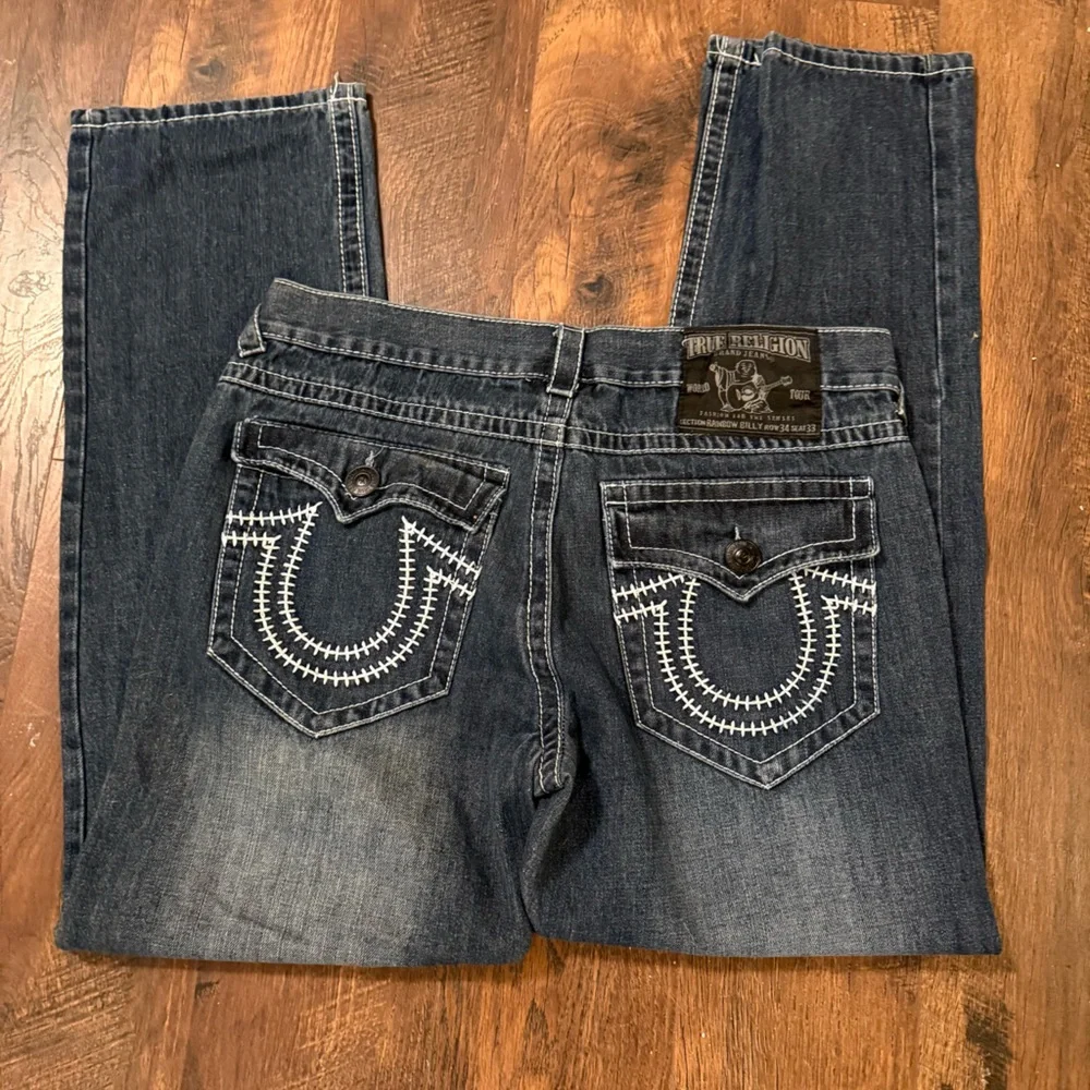 True Religion Indigo Straight-Leg Jeans
